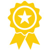 BBQ Competitions - yellow award ribbon icon